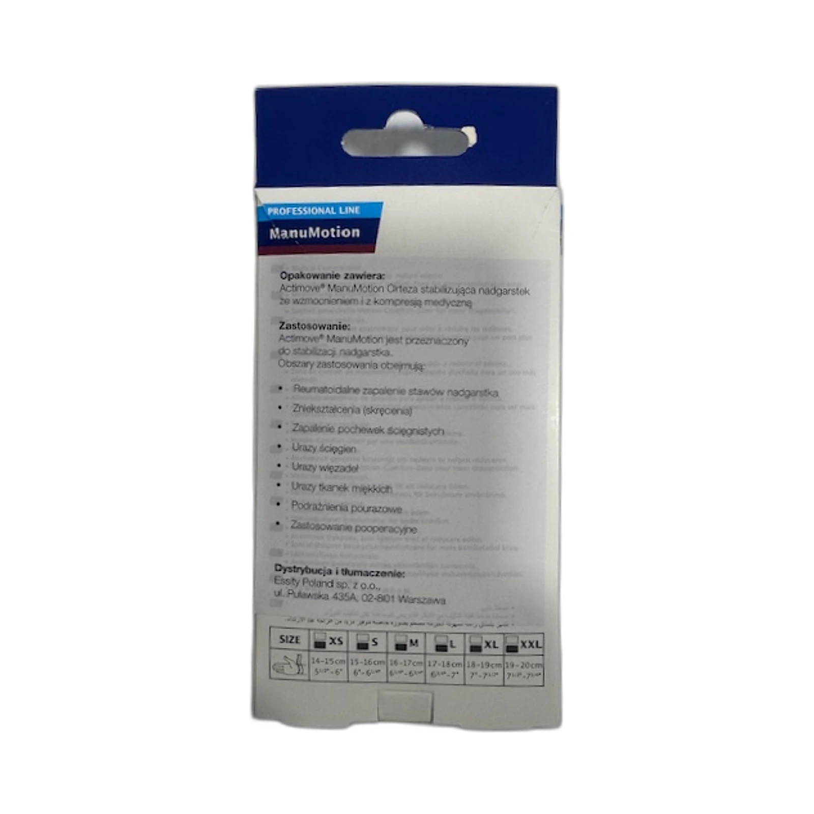 Orteza nadgarstka z wzmocnieniem Actimove Pro - zdjecie 2