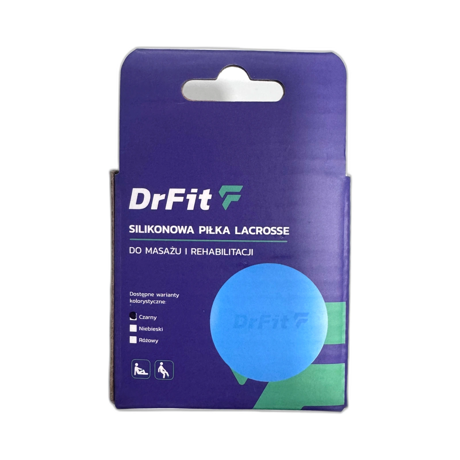 Silikonowa piłka lacrosse do rehabilitacji 6,5cm DrFit - zdjecie 2